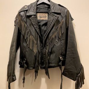 Leather Open Road Biker Jacket